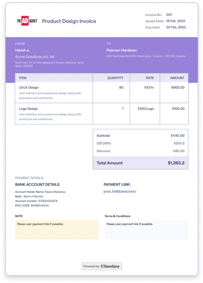 Invoice Template 2