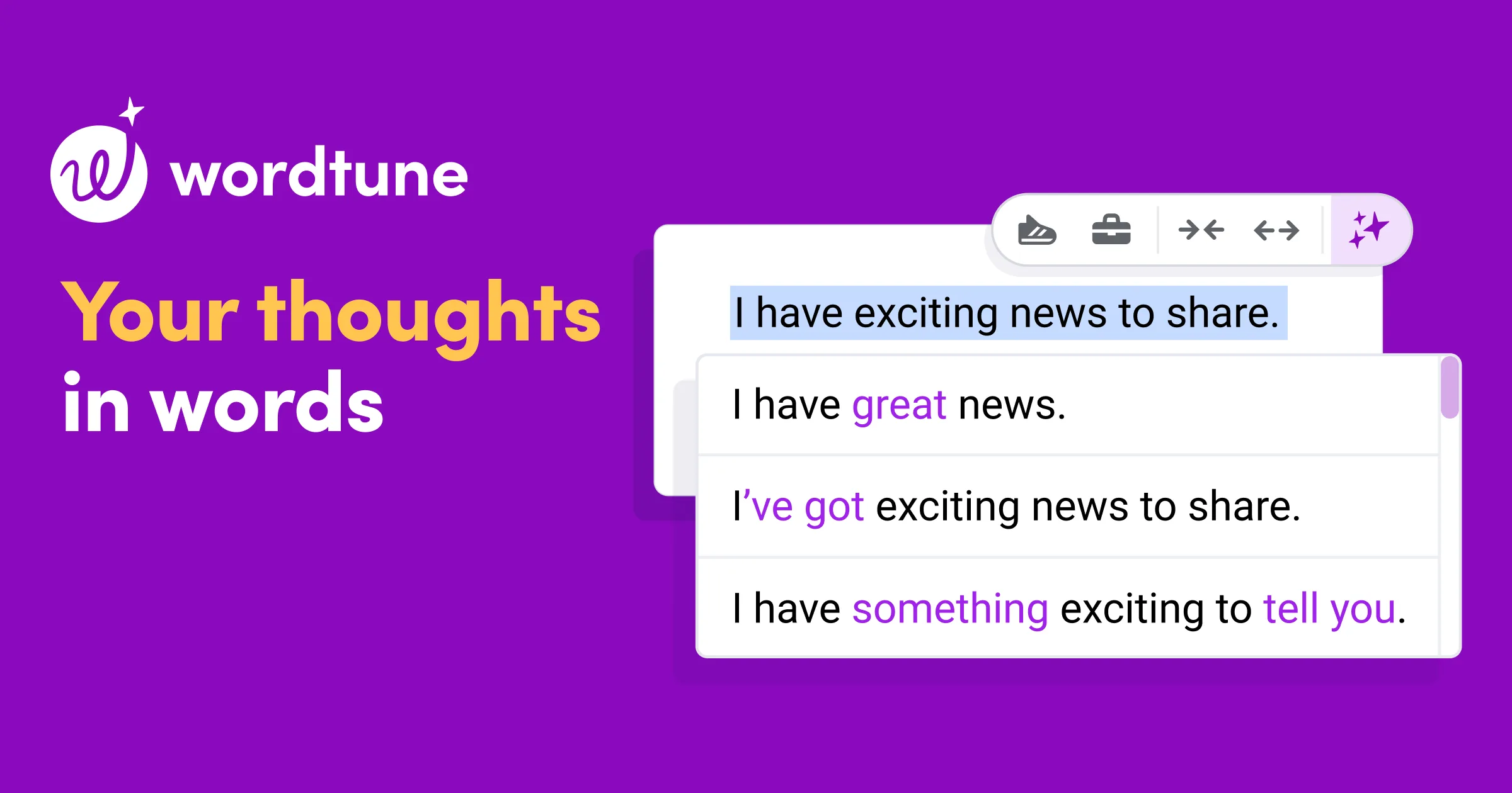 Wordtune | Your personal writing assistant & editor
